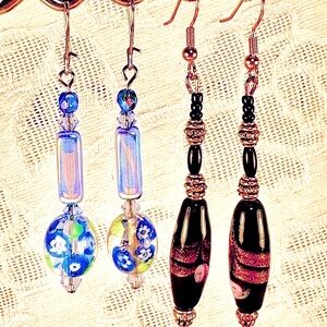 Earrings Handcrafted 2 for 1 Bundle! Unique Super Price Reduction!!! GRAB IT!